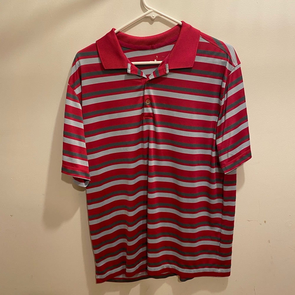 Pink and White Nike Golf Shirt